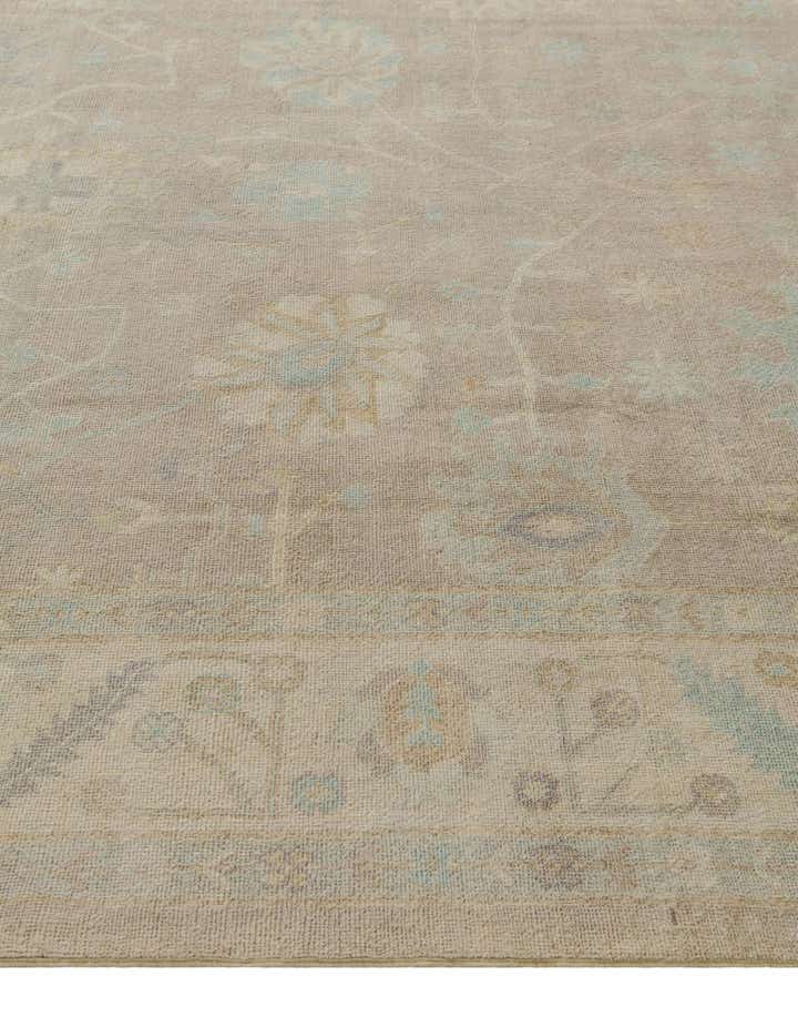 8' 8 x 12' Hand Knotted Oushak Wool Rug