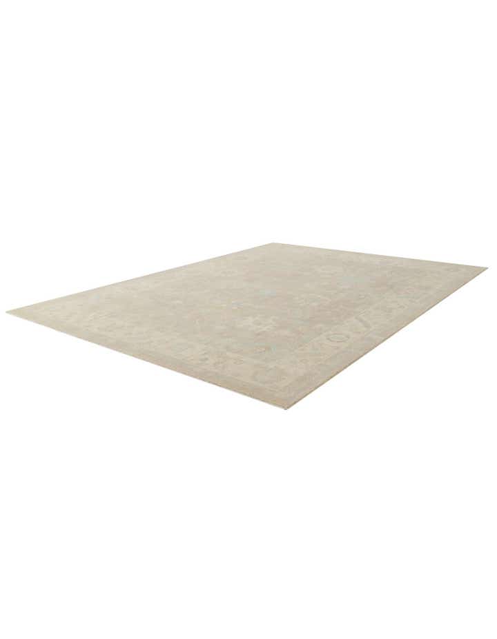 8' 8 x 12' Hand Knotted Oushak Wool Rug