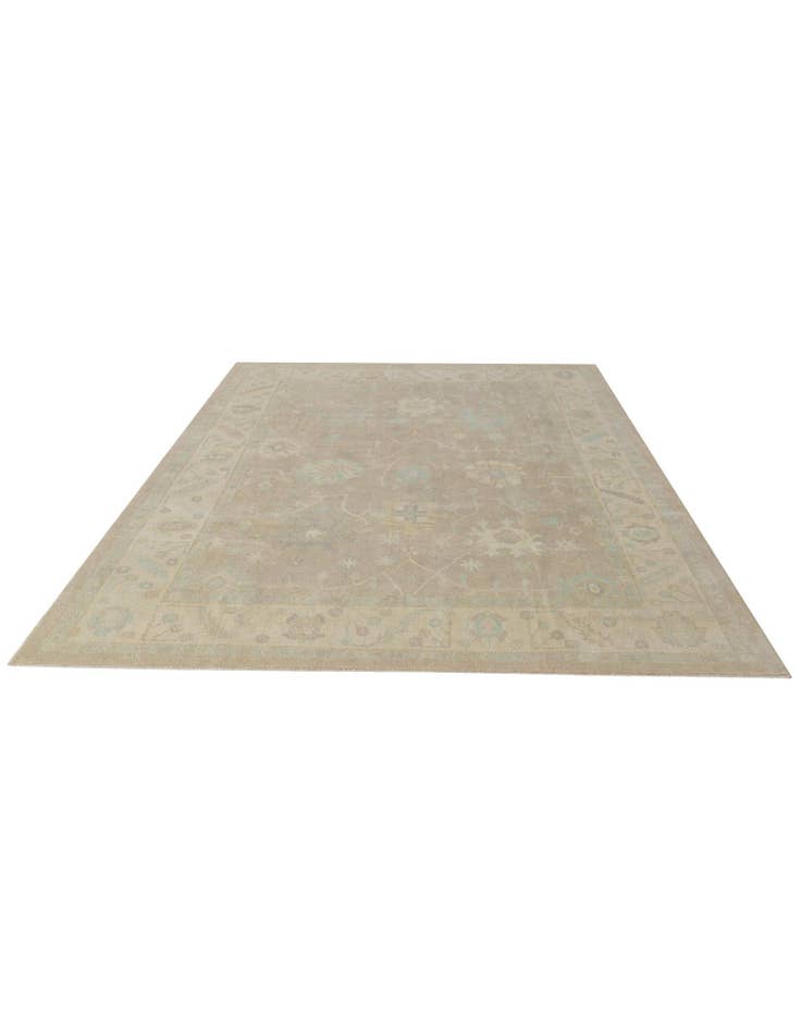 Detail image of 8' 8 x 12' Hand Knotted Oushak Wool Rug