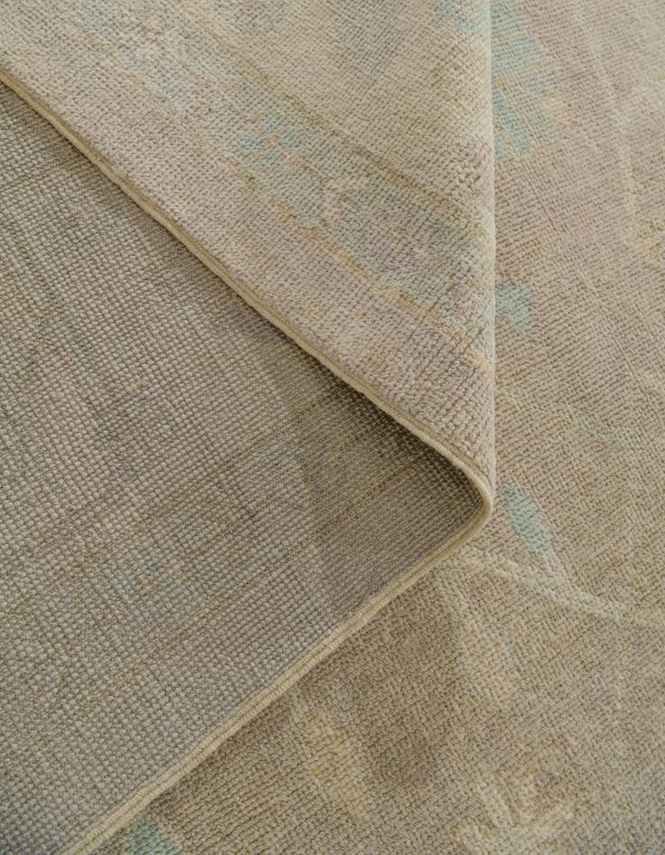 Detail image of 8' 8 x 12' Hand Knotted Oushak Wool Rug