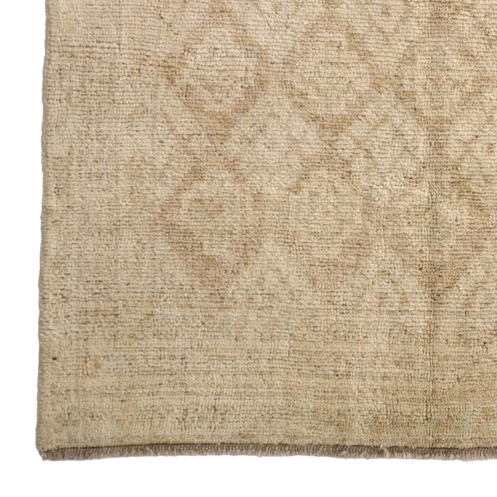 3' 11 x 5' 10 Hand Knotted Oushak Wool Rug