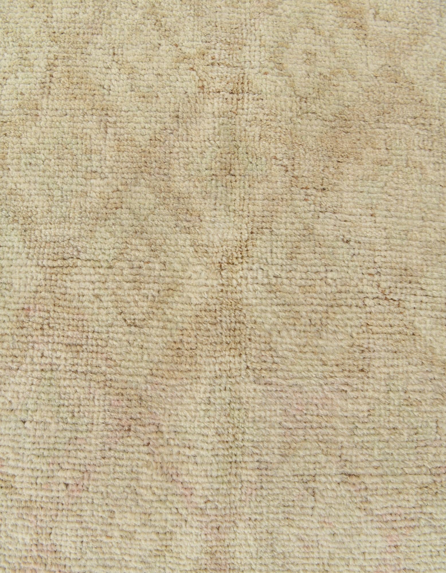 3' 11 x 5' 10 Hand Knotted Oushak Wool Rug