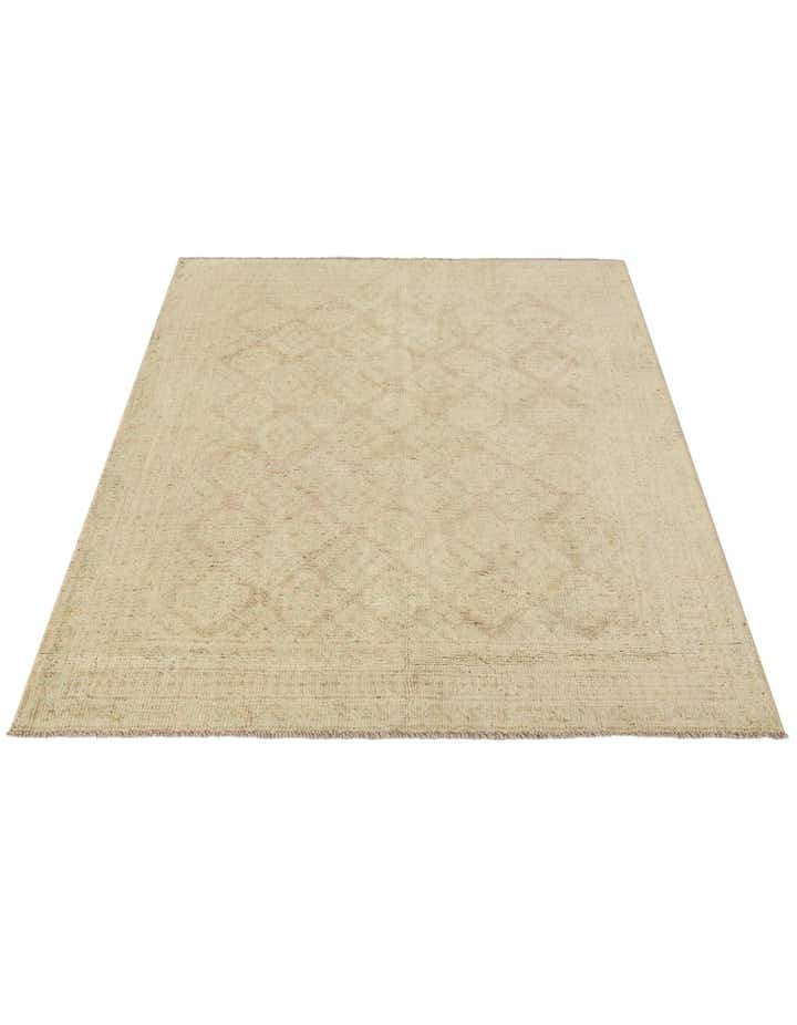 3' 11 x 5' 10 Hand Knotted Oushak Wool Rug