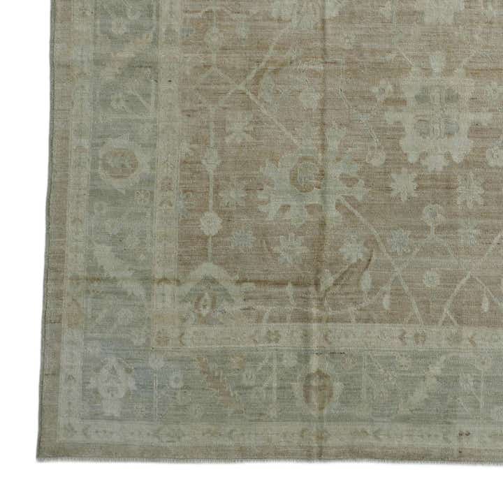 9' x 11' 8 Hand Knotted Oushak Wool Rug