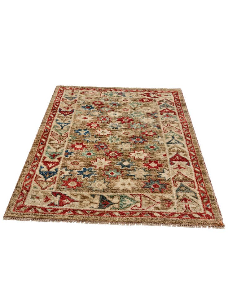 Detail image of 3' 4 x 5' Hand Knotted Oushak Wool Rug