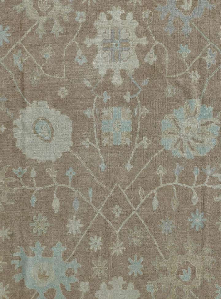 9' 11 x 13' 10 Hand Knotted Oushak Wool Rug