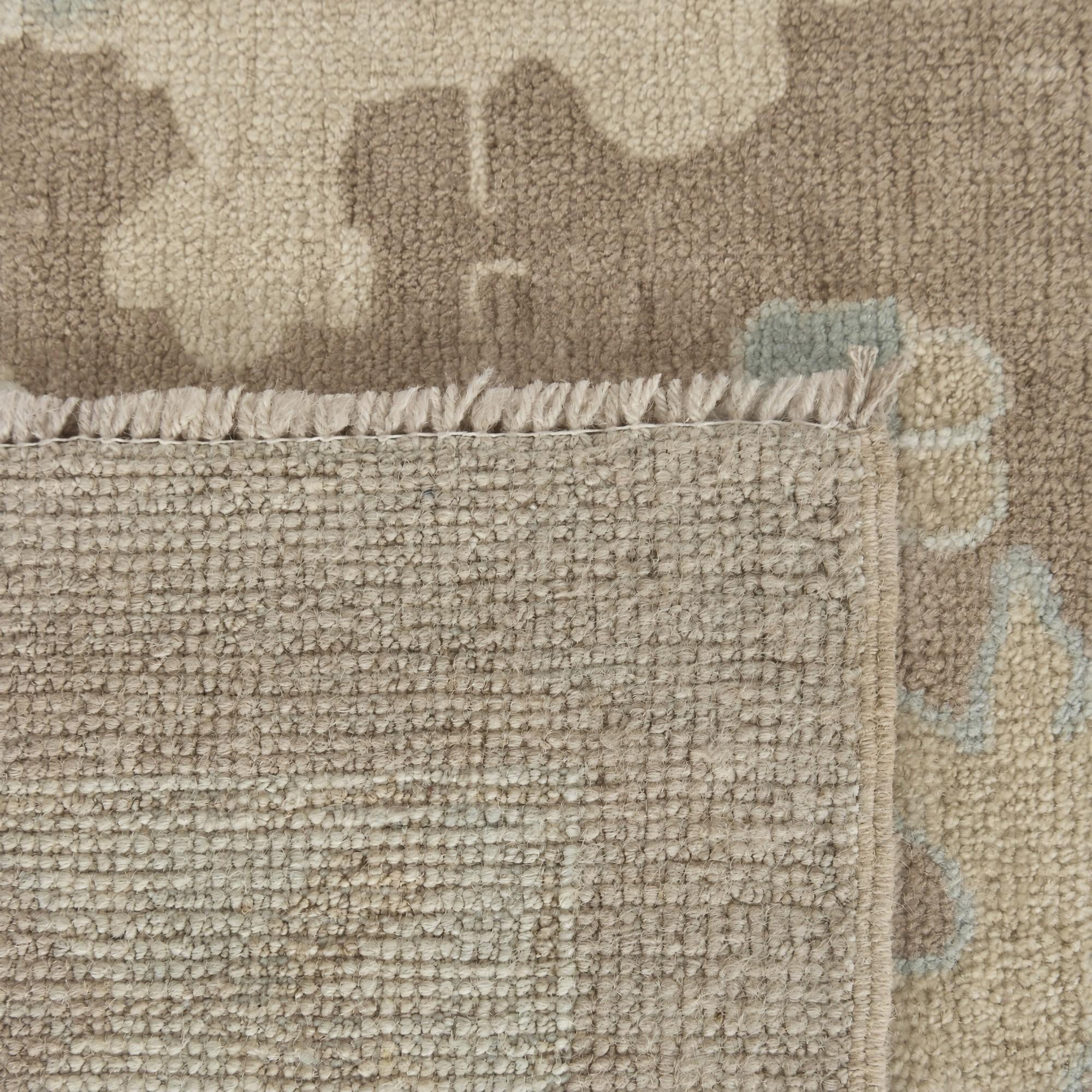 9' 11 x 13' 10 Hand Knotted Oushak Wool Rug