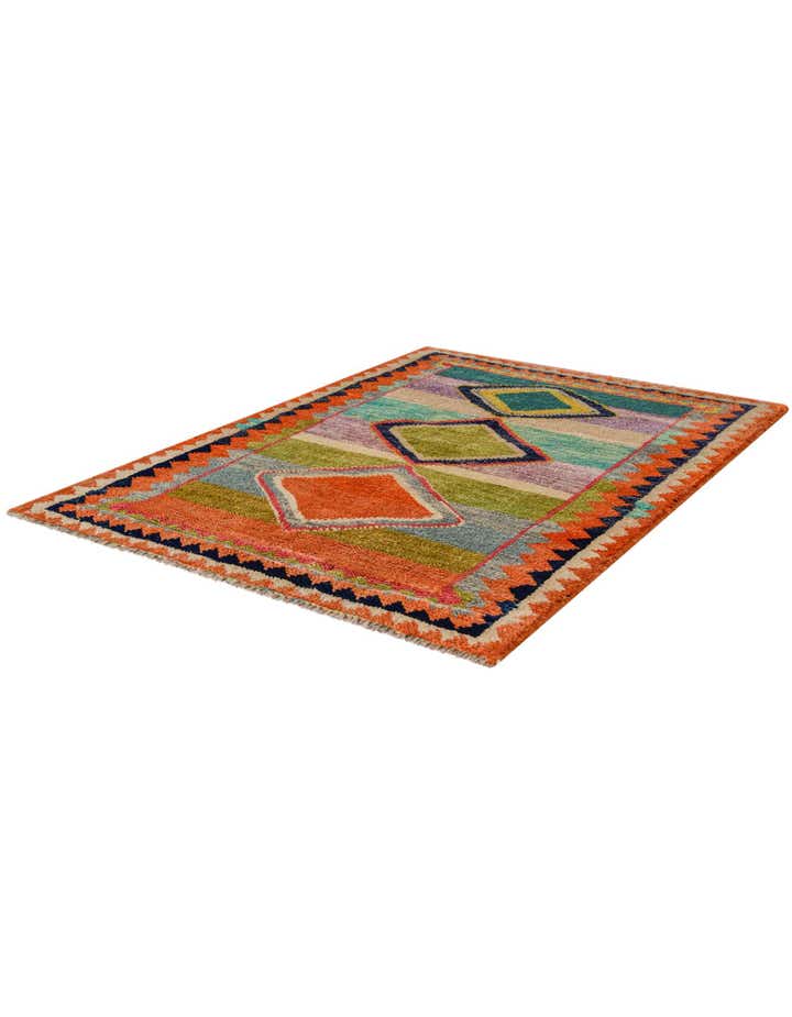 8' 7 x 10' 2 Hand Knotted Oushak Wool Rug