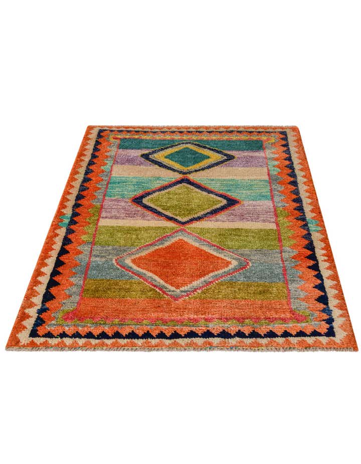 8' 7 x 10' 2 Hand Knotted Oushak Wool Rug