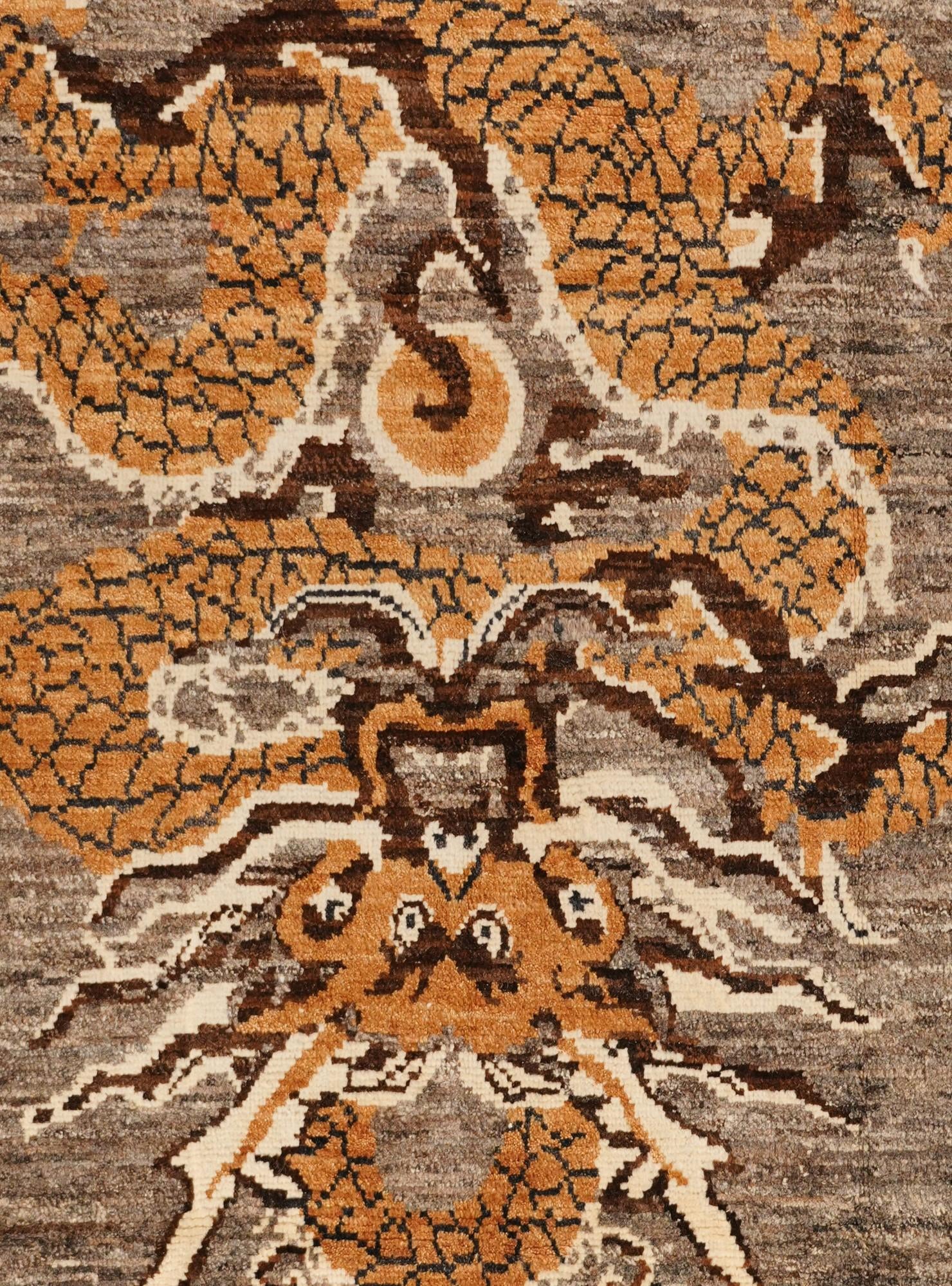 8' 7 x 10' 2 Hand Knotted Oushak Wool Rug