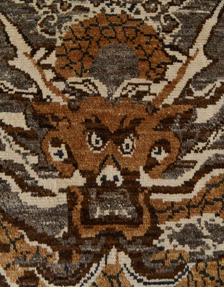 8' 7 x 10' 2 Hand Knotted Oushak Wool Rug