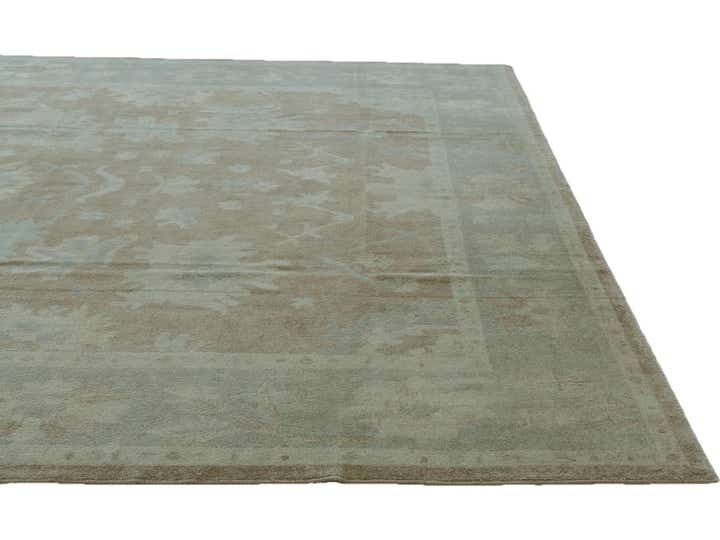 10' 2 x 13' 9 Hand Knotted Oushak Wool Rug
