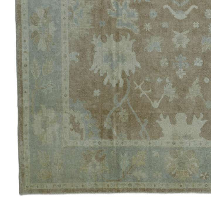 10' 2 x 13' 9 Hand Knotted Oushak Wool Rug