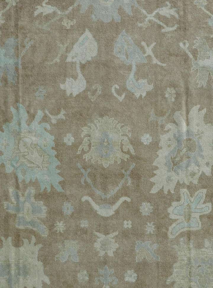 10' 2 x 13' 9 Hand Knotted Oushak Wool Rug