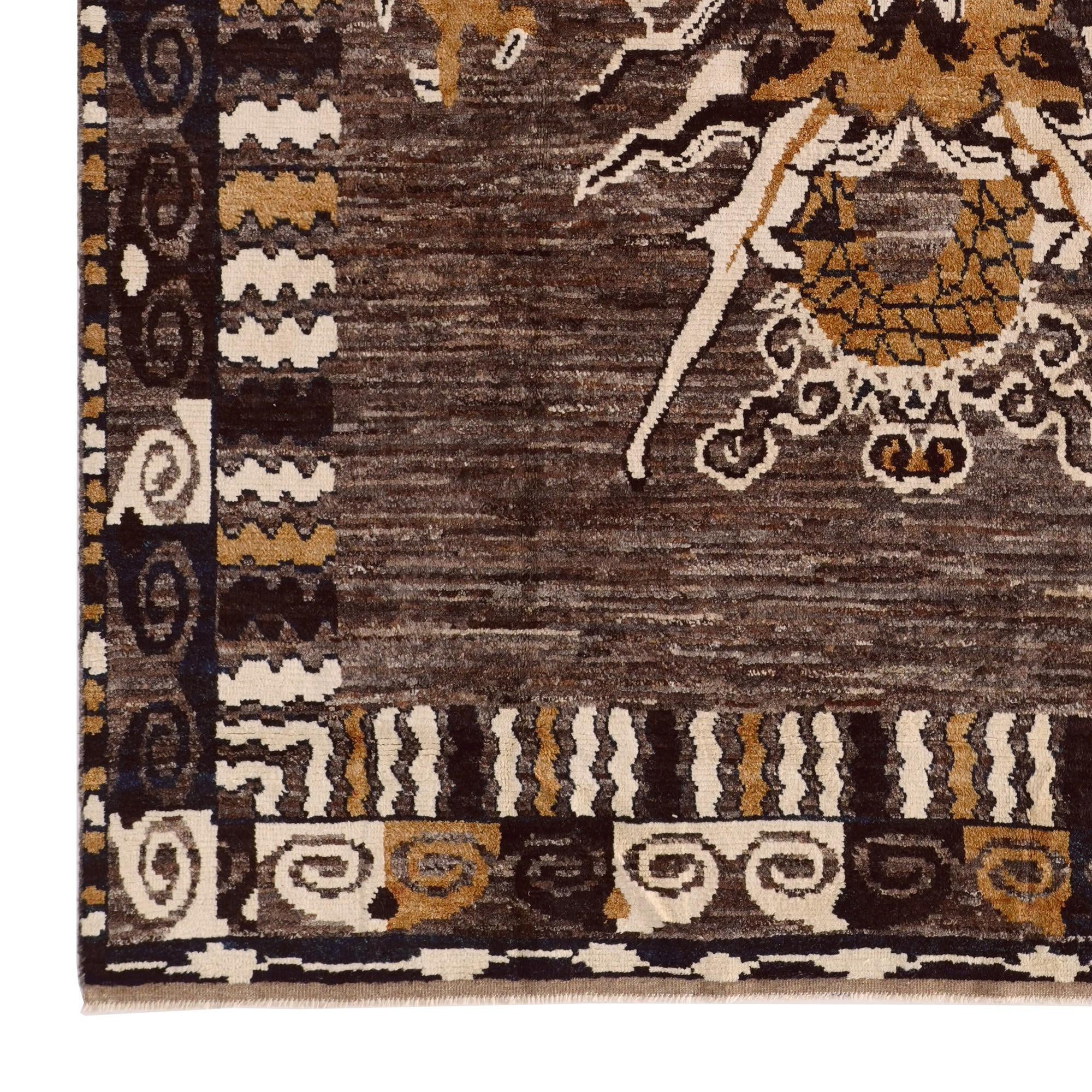 9' 3 x 12' 9 Hand Knotted Oushak Wool Rug