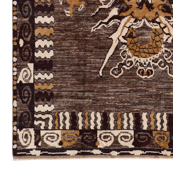 9' 3 x 12' 9 Hand Knotted Oushak Wool Rug