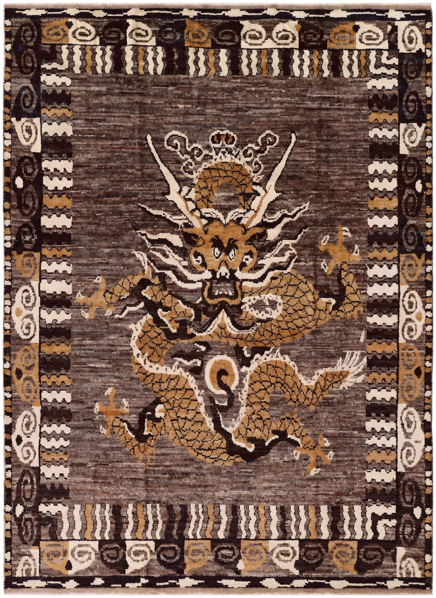 9' 3 x 12' 9 Hand Knotted Oushak Wool Rug