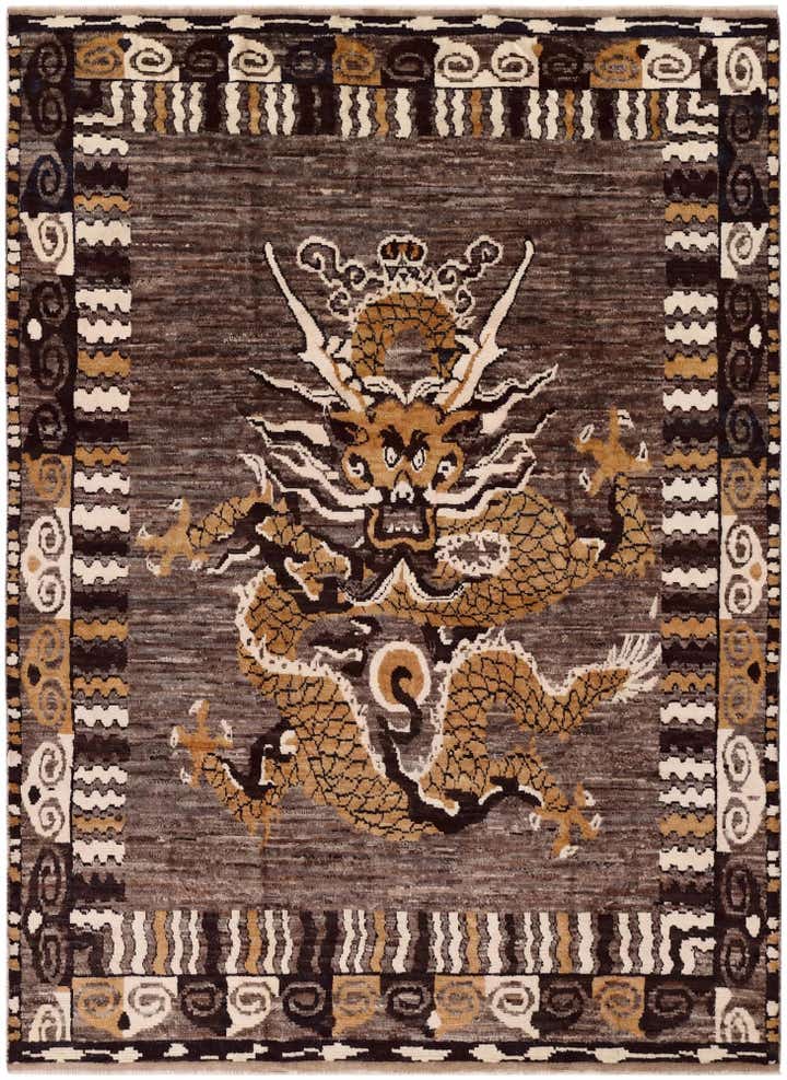 9' 3 x 12' 9 Hand Knotted Oushak Wool Rug