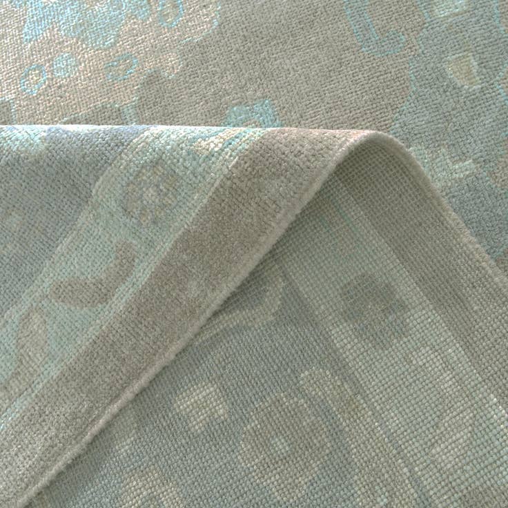 Detail image of 9' 4 x 11' 10 Hand Knotted Oushak Wool Rug