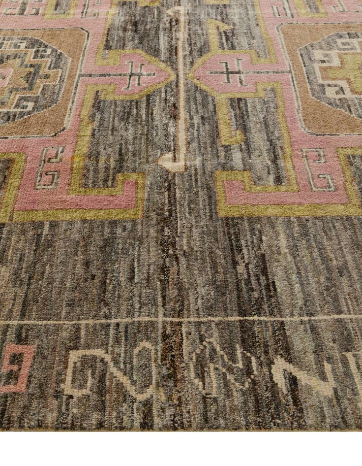 Detail image of 10' 2 x 14' 2  Hand Knotted Oushak Wool Rug