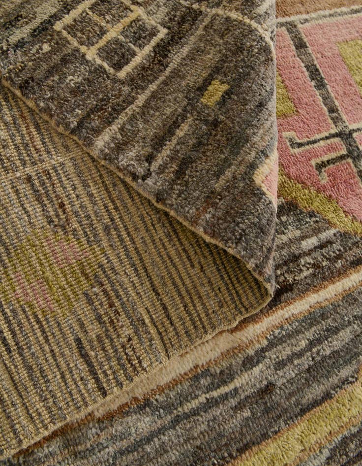 Detail image of 10' 2 x 14' 2  Hand Knotted Oushak Wool Rug
