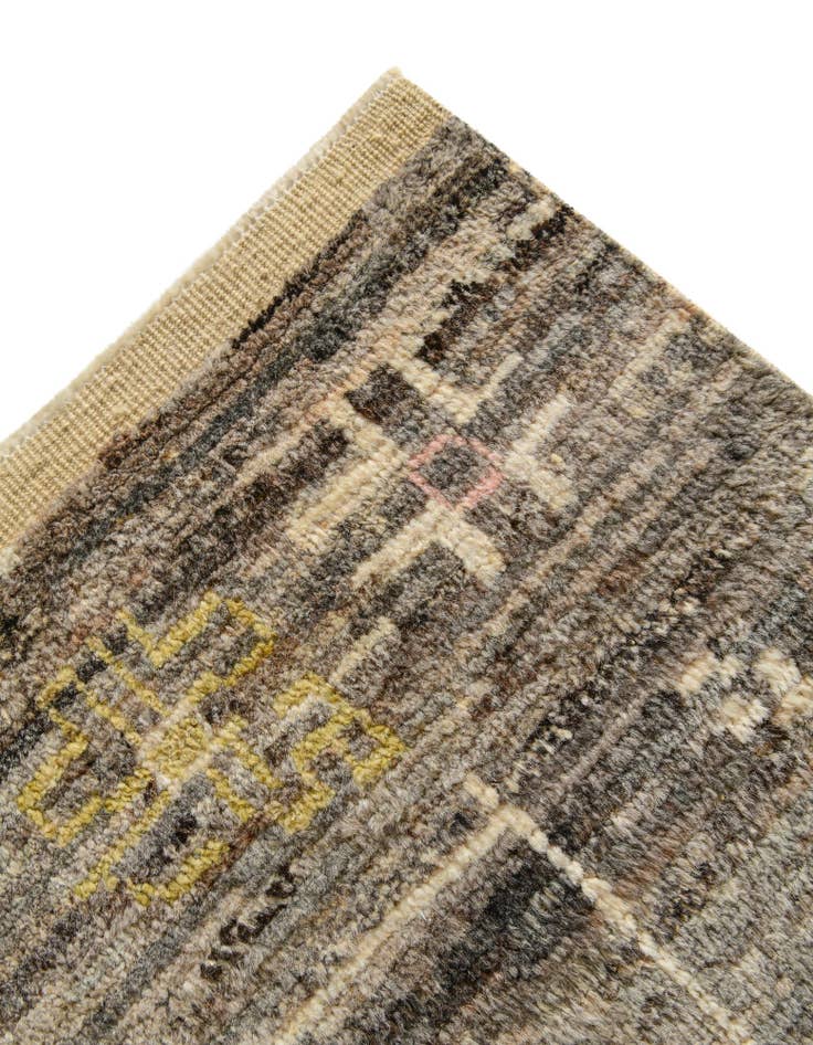 Detail image of 10' 2 x 14' 2  Hand Knotted Oushak Wool Rug