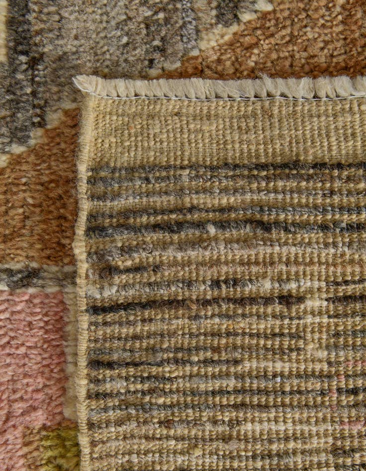 Detail image of 10' 2 x 14' 2  Hand Knotted Oushak Wool Rug