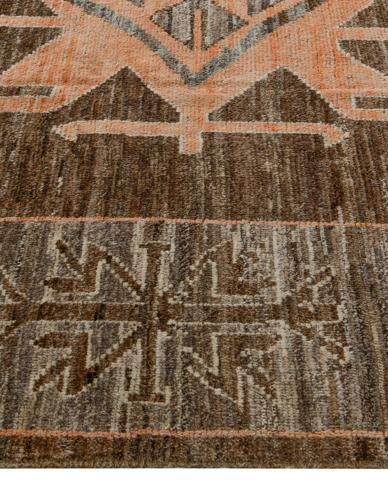 10' x 13' 9 Hand Knotted Oushak Wool Rug