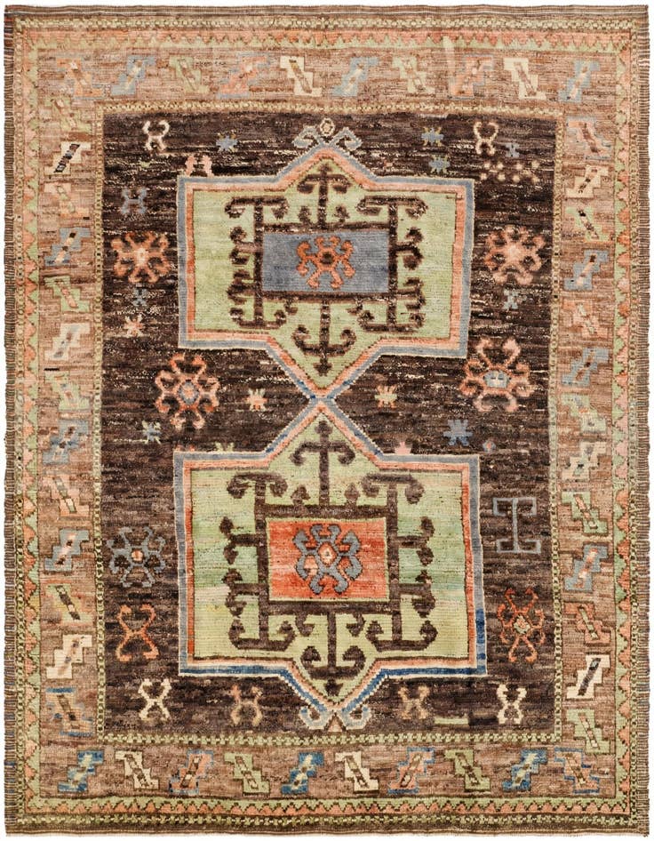 Detail image of 10' x 13' 9 Hand Knotted Oushak Wool Rug