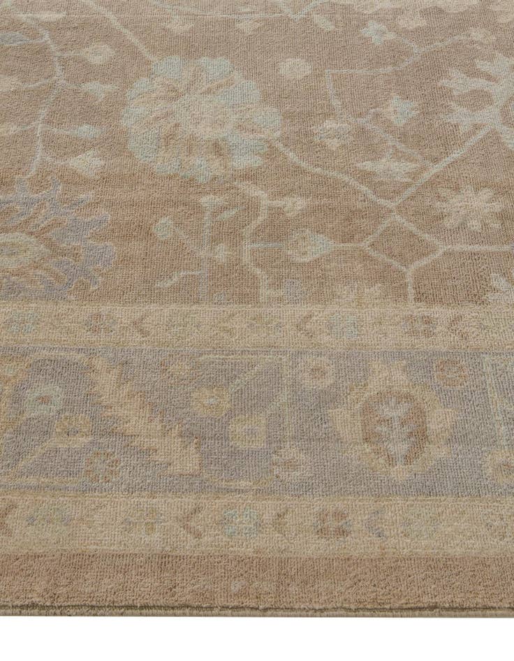 Detail image of 8' 3 x 9' 9  Hand Knotted Oushak Wool Rug