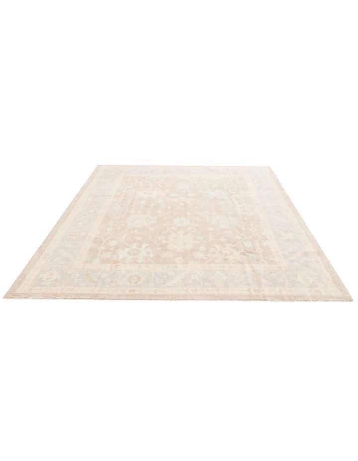 8' 3 x 9' 9 Hand Knotted Oushak Wool Rug