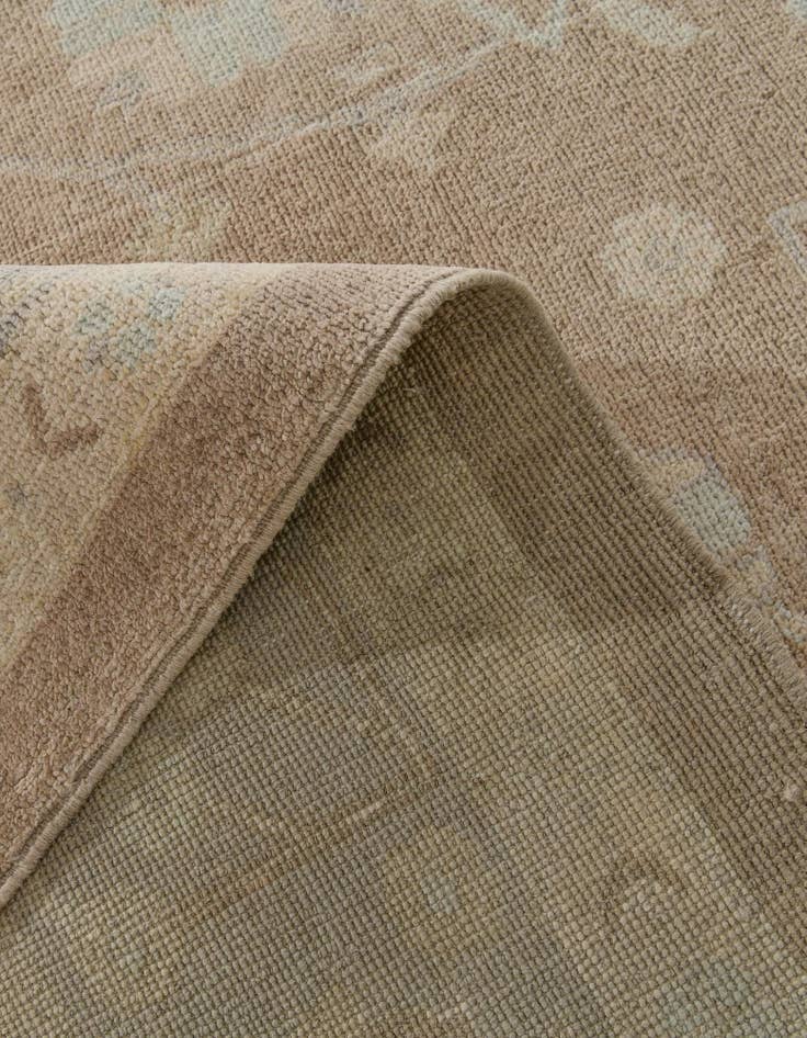 Detail image of 8' 3 x 9' 9  Hand Knotted Oushak Wool Rug