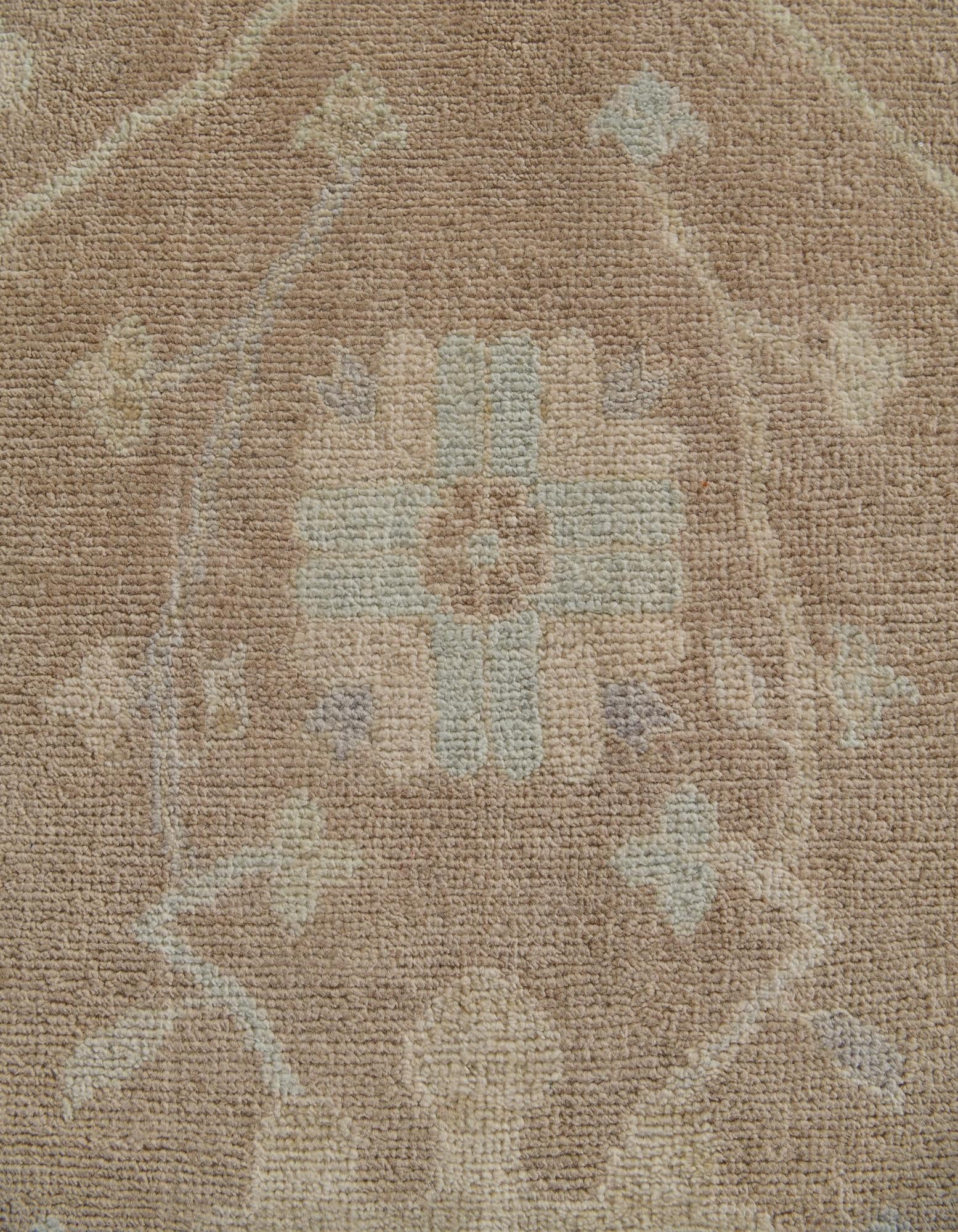 8' 3 x 9' 9 Hand Knotted Oushak Wool Rug