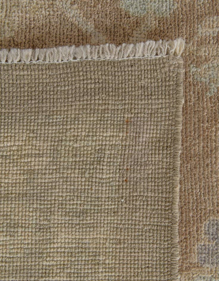 Detail image of 8' 3 x 9' 9  Hand Knotted Oushak Wool Rug