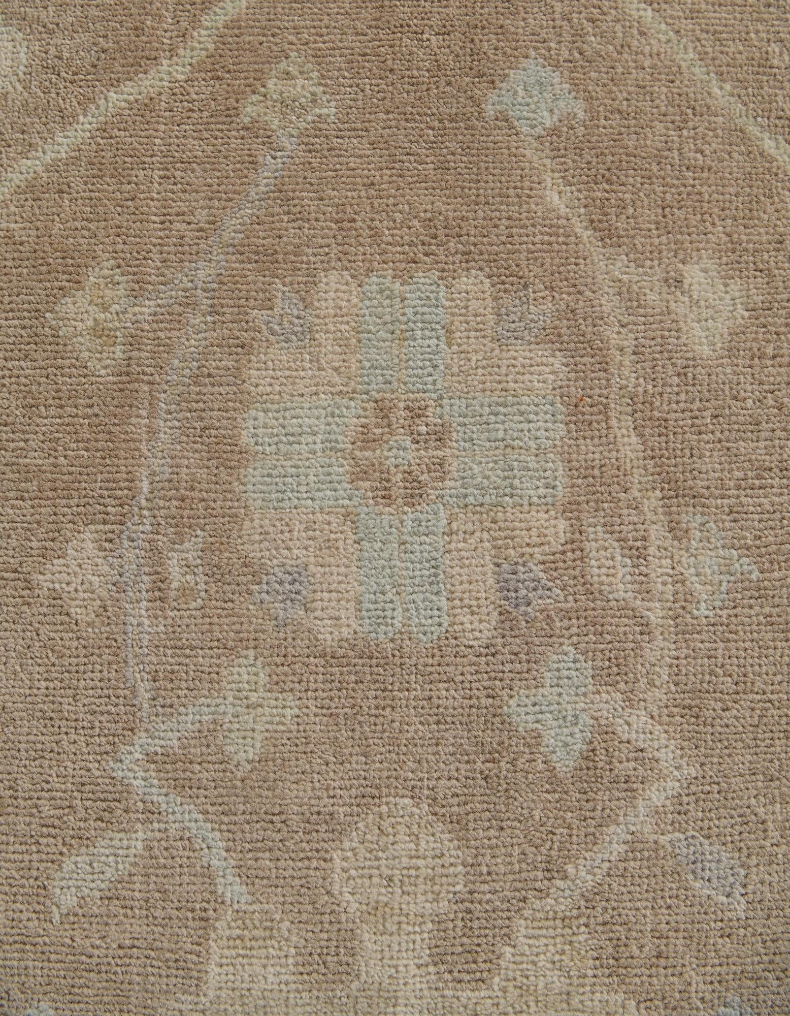 8' 3 x 9' 9 Hand Knotted Oushak Wool Rug