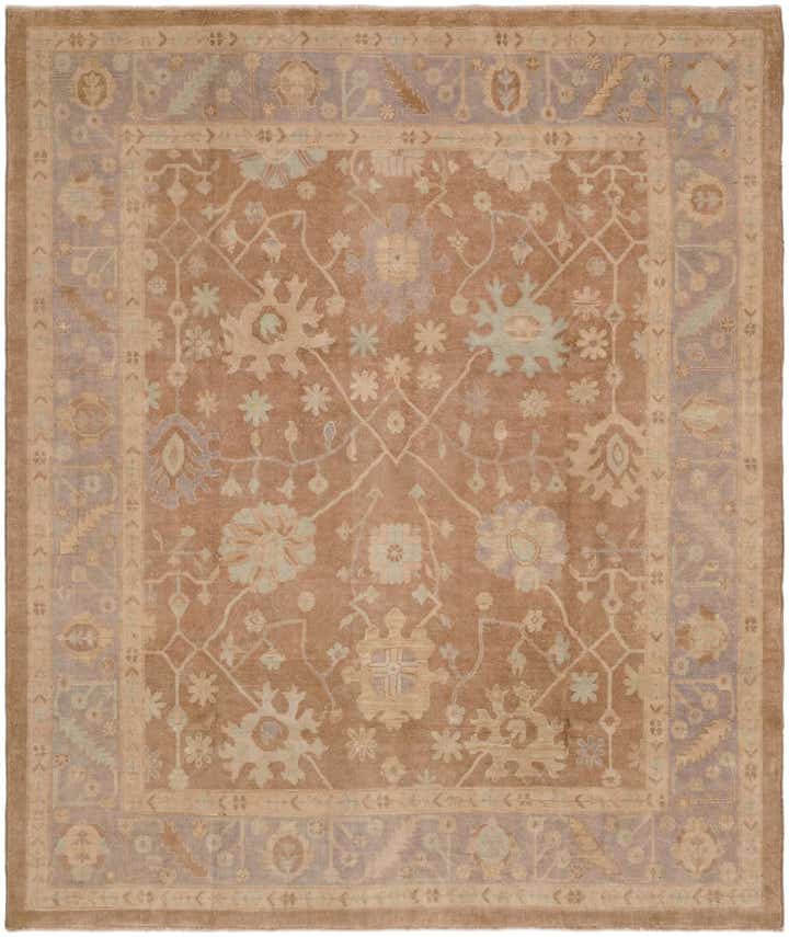 8' 3 x 9' 9 Hand Knotted Oushak Wool Rug