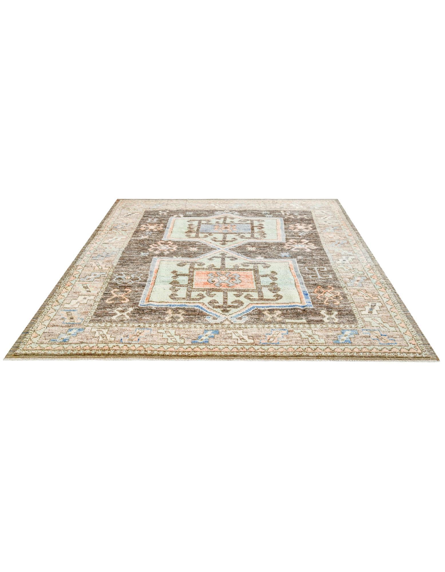 8' 8 x 10' 5 Hand Knotted Oushak Wool Rug