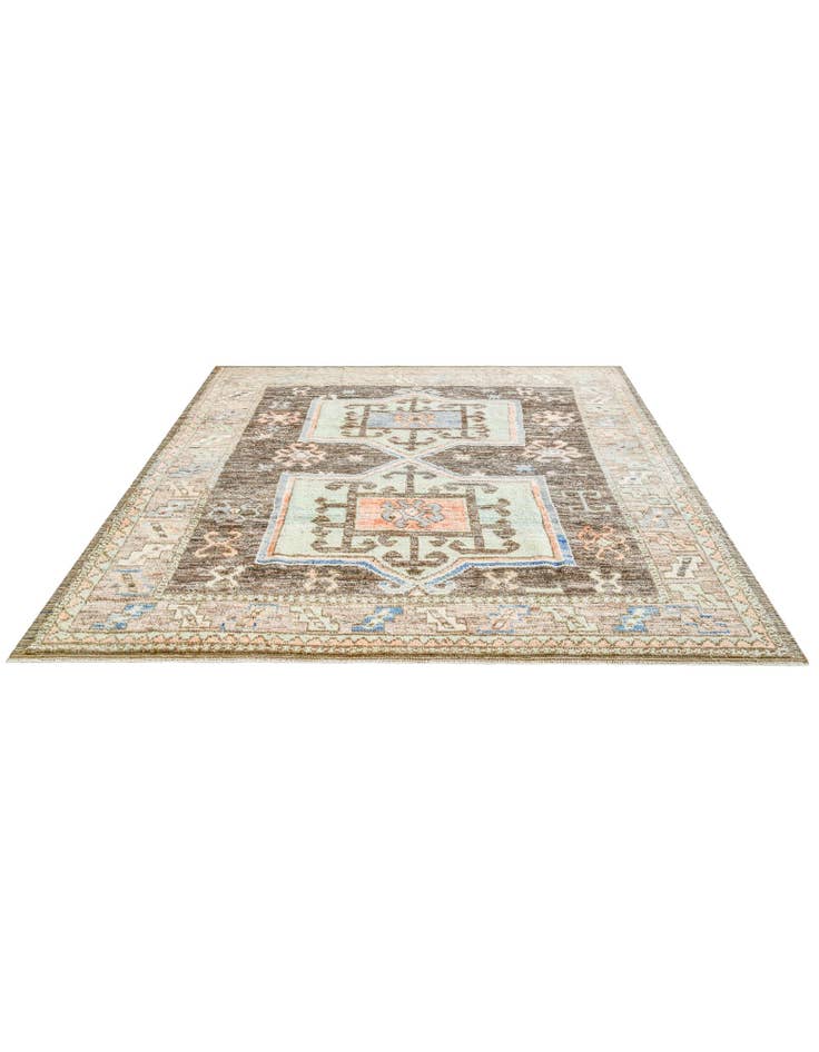 Detail image of 8' 8 x 10' 5  Hand Knotted Oushak Wool Rug