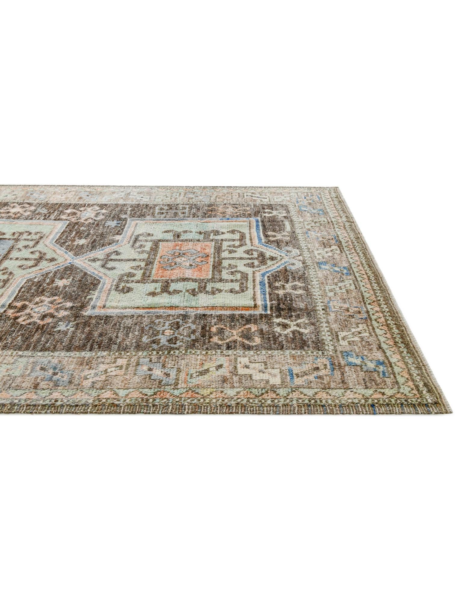 8' 8 x 10' 5 Hand Knotted Oushak Wool Rug