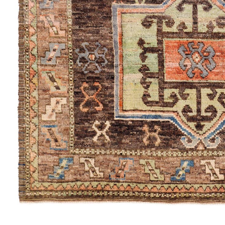 Detail image of 8' 8 x 10' 5 Hand Knotted Oushak Wool Rug