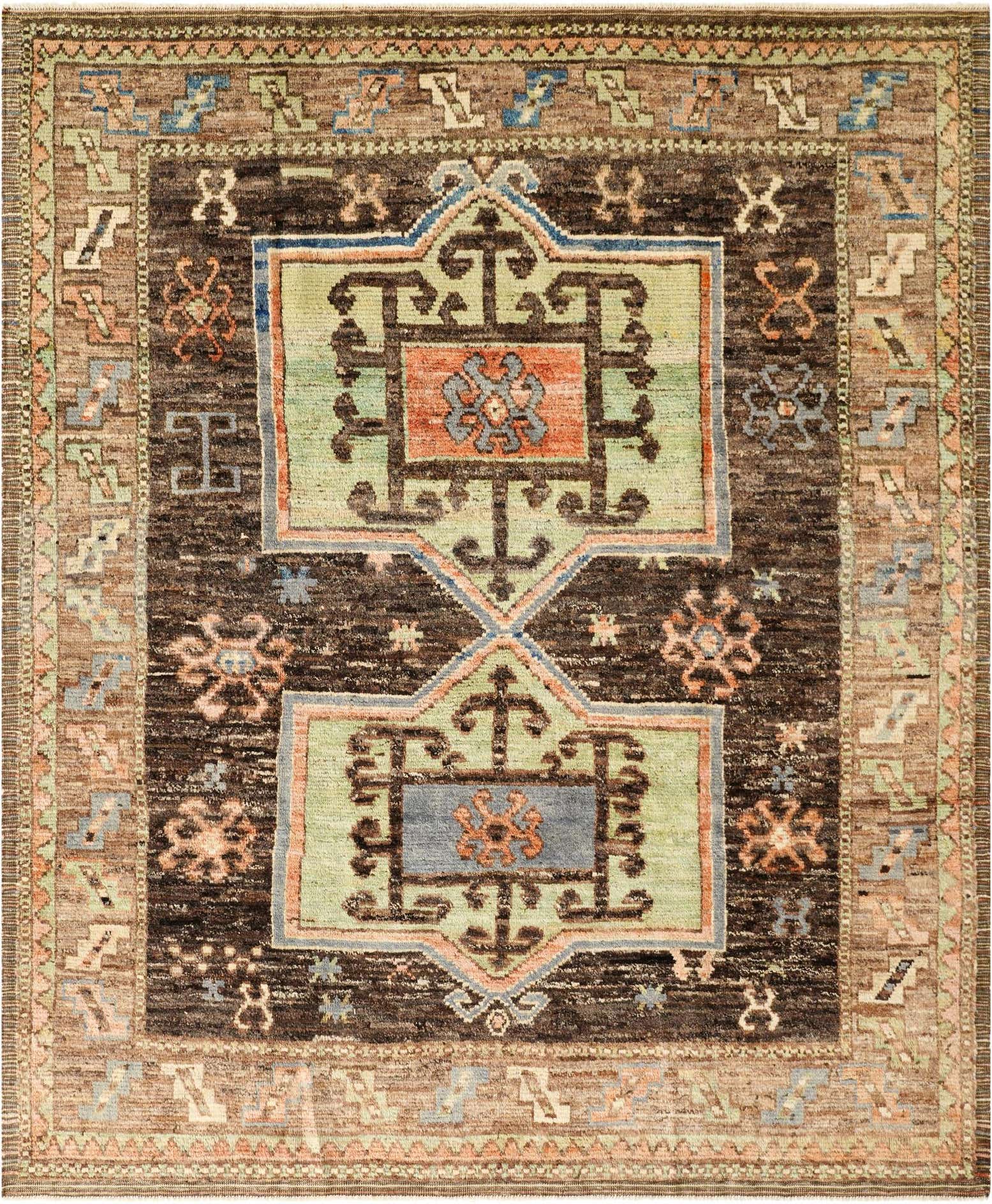 8' 8 x 10' 5 Hand Knotted Oushak Wool Rug