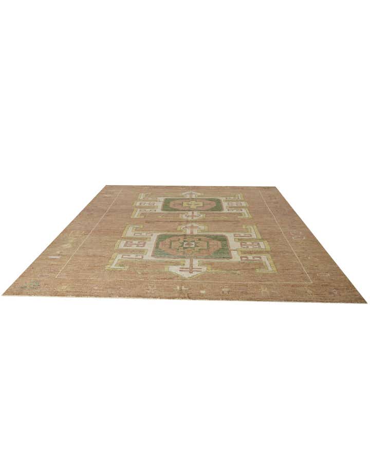 12' x 15' 11 Hand Knotted Oushak Wool Rug