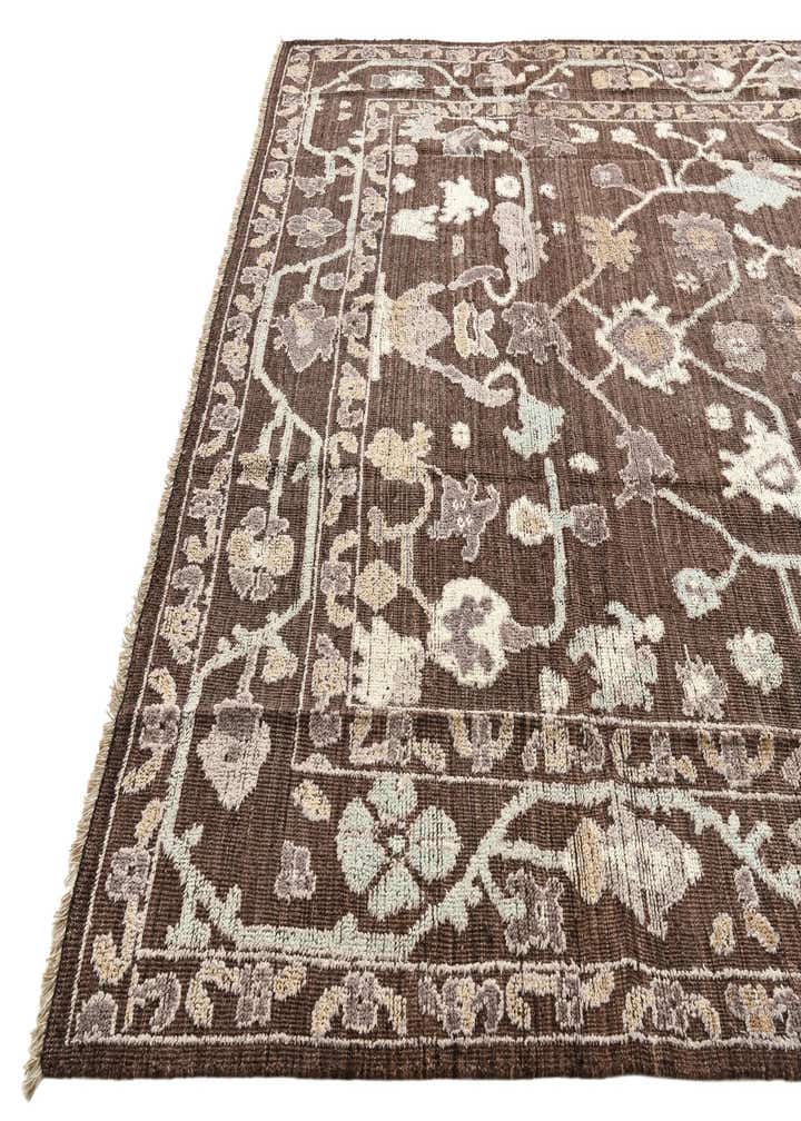 9' 1 x 12' Hand Knotted Oushak Wool Rug