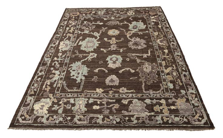 Detail image of 9' 2 x 12' Hand Knotted Oushak Wool Rug