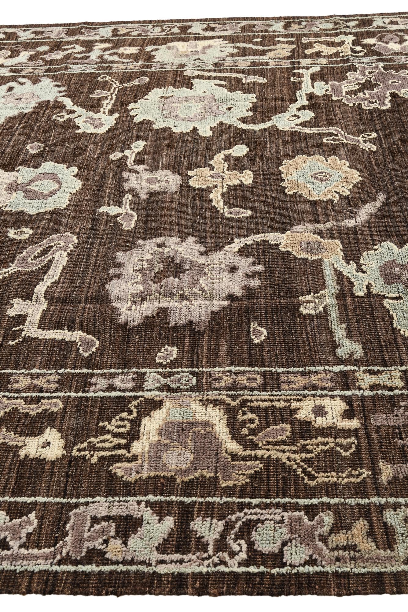 9' 2 x 12' Hand Knotted Oushak Wool Rug