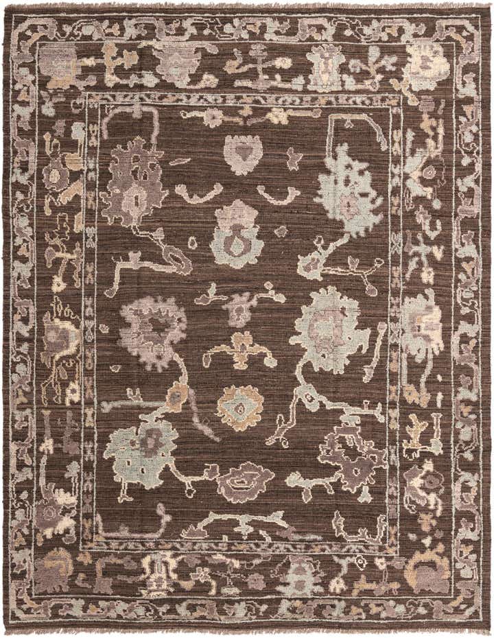 9' 2 x 12' Hand Knotted Oushak Wool Rug