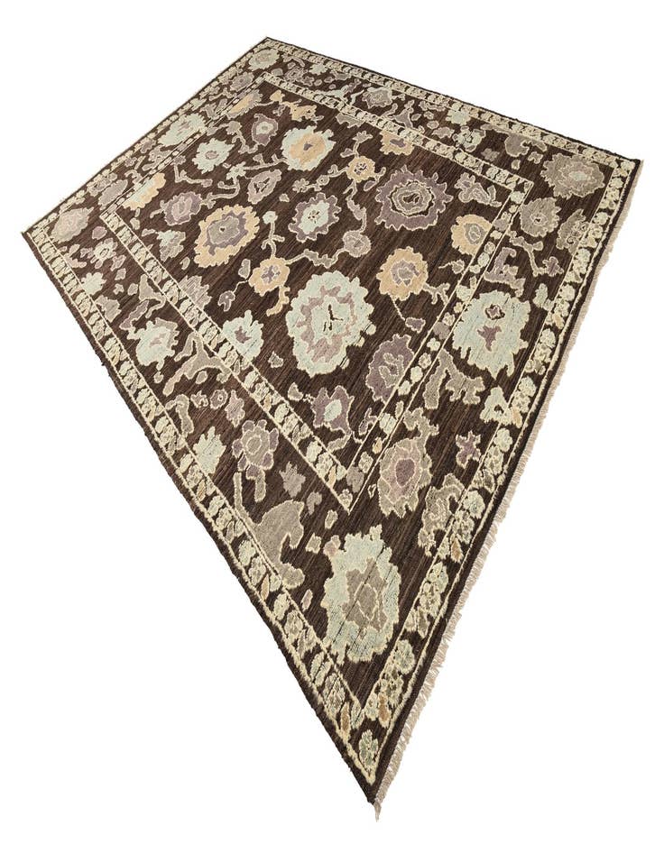 Detail image of 10' 3 x 14' 4 Hand Knotted Oushak Wool Rug