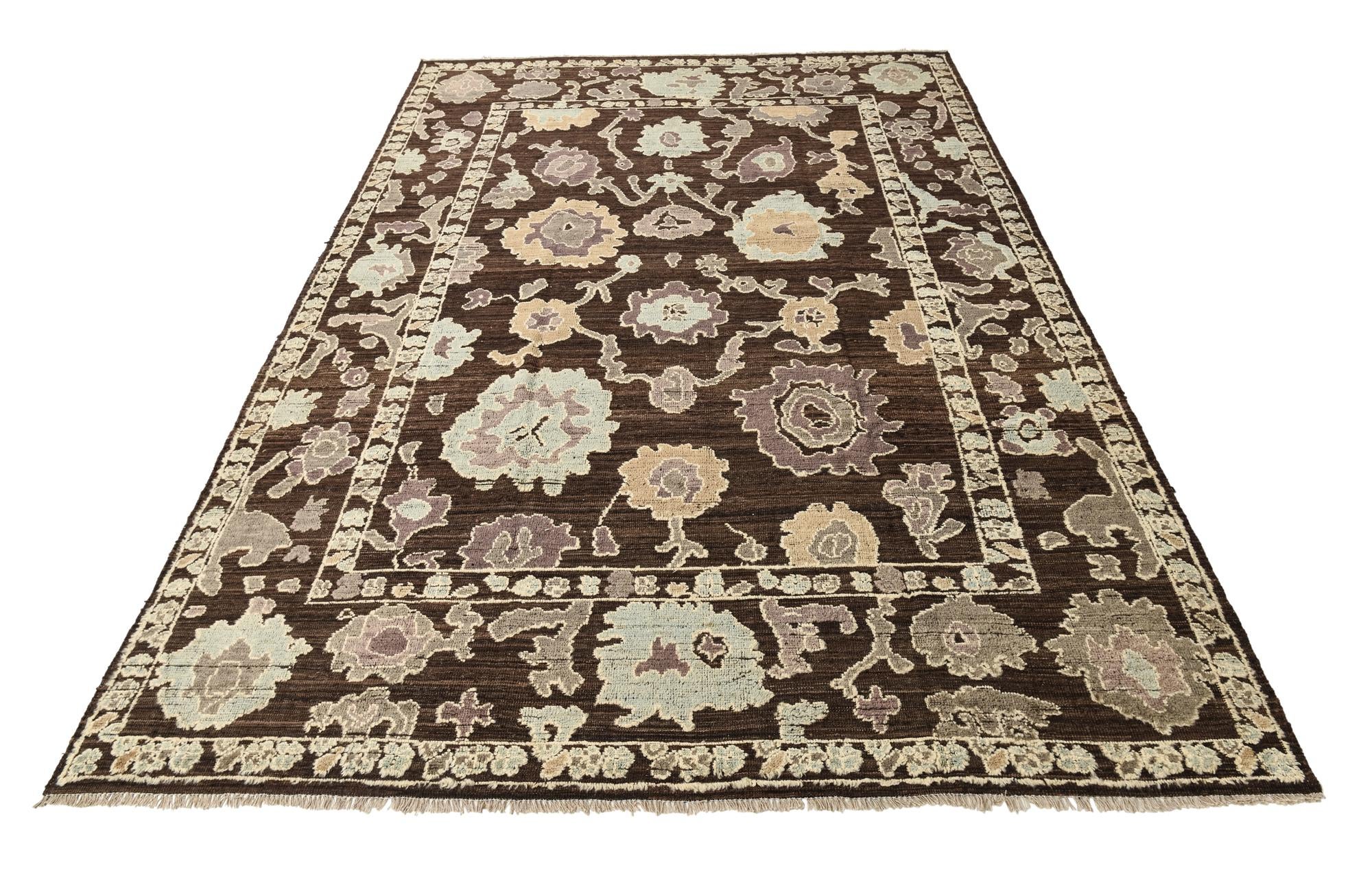 10' 3 x 14' 4 Hand Knotted Oushak Wool Rug