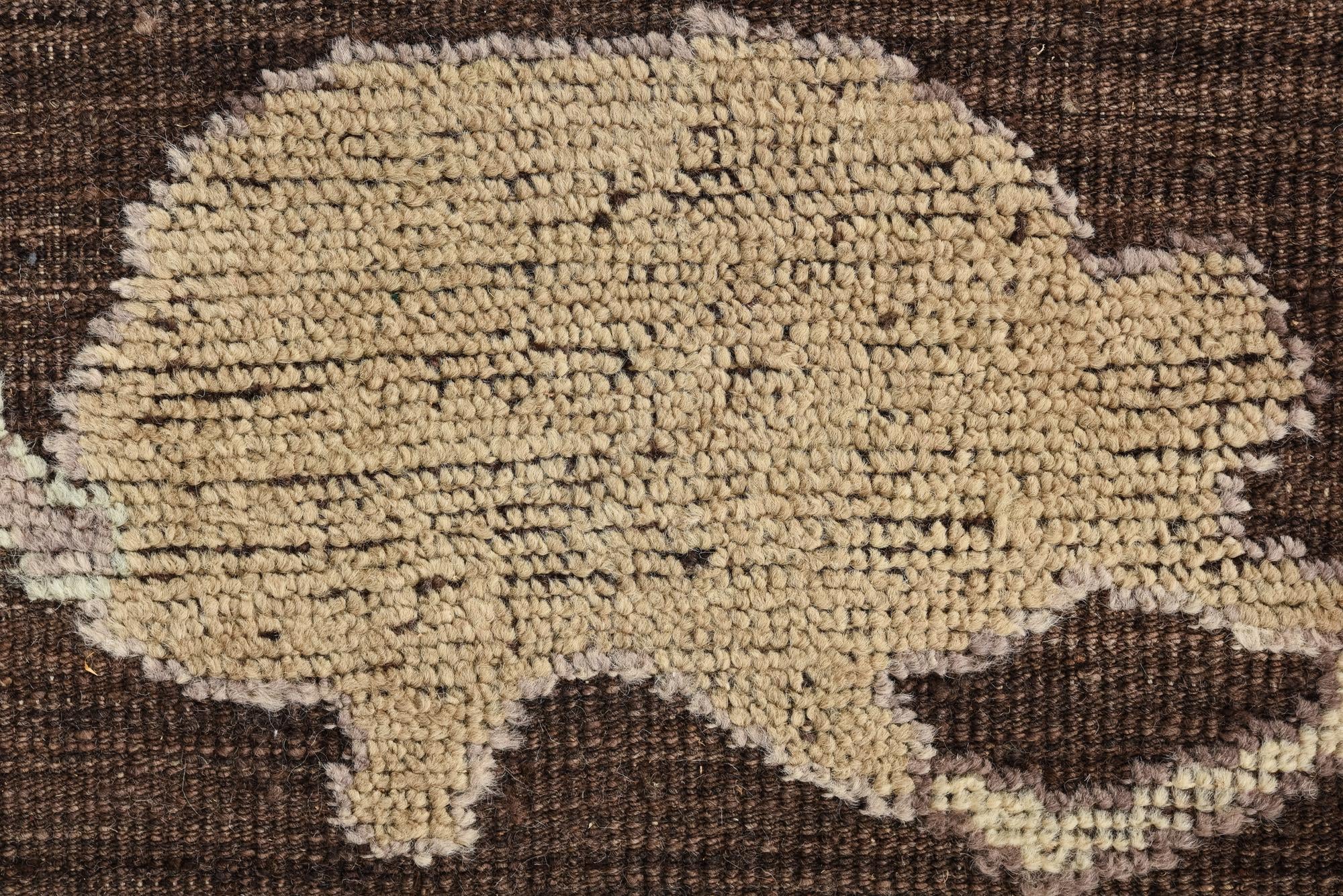 9' 5 x 12' 1 Hand Knotted Oushak Wool Rug
