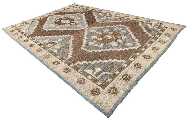Detail image of 10' x 14' 2 Hand Knotted Oushak Wool Rug